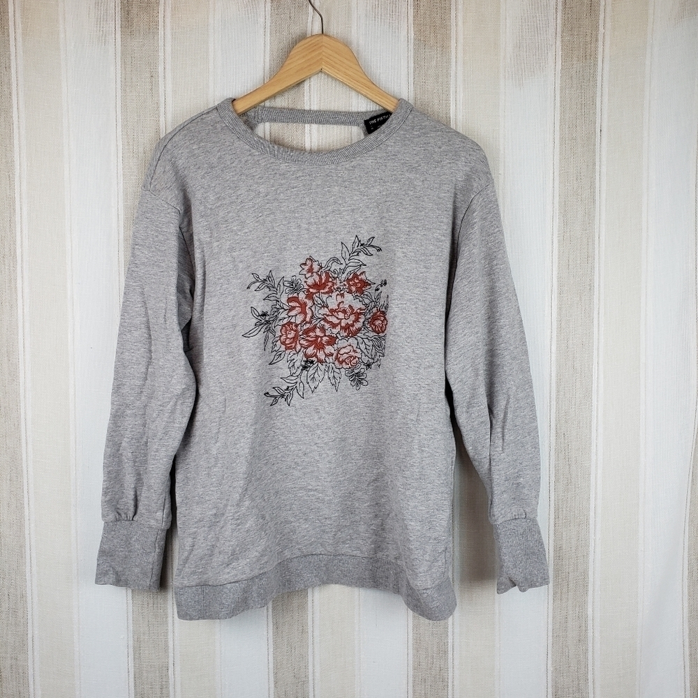 The Fifth Label Open Back Crewneck Gray Size Medium
